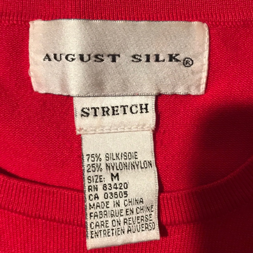 Silk sweater set small/medium red - Picture 2 of 8